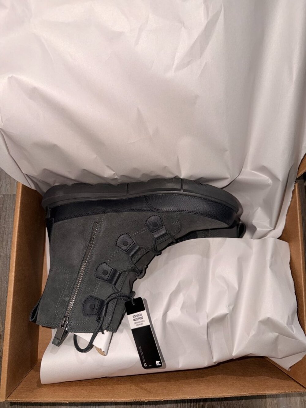 Sorel Explorer™ Boot Dual Zip Waterproof Black/Jet Size 10.5 D